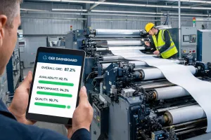 Pressroom OEE service dashboard