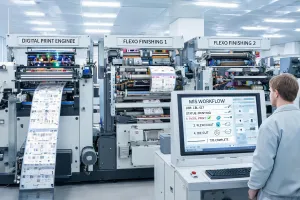 Hybrid label press workflow