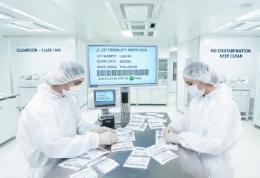 Healthcare label inspection