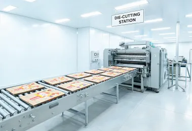 Folding carton production
